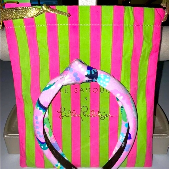 Lele Sadoughi x Lilly Kids NWT Knotted Headband Lilac Mermaid For You SOLD OUT! - Picture 2 of 11